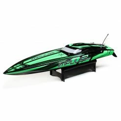 Pro Boat Impulse 32" Brushless Deep-V RTR with Smart, Black/Green for Electric Boats