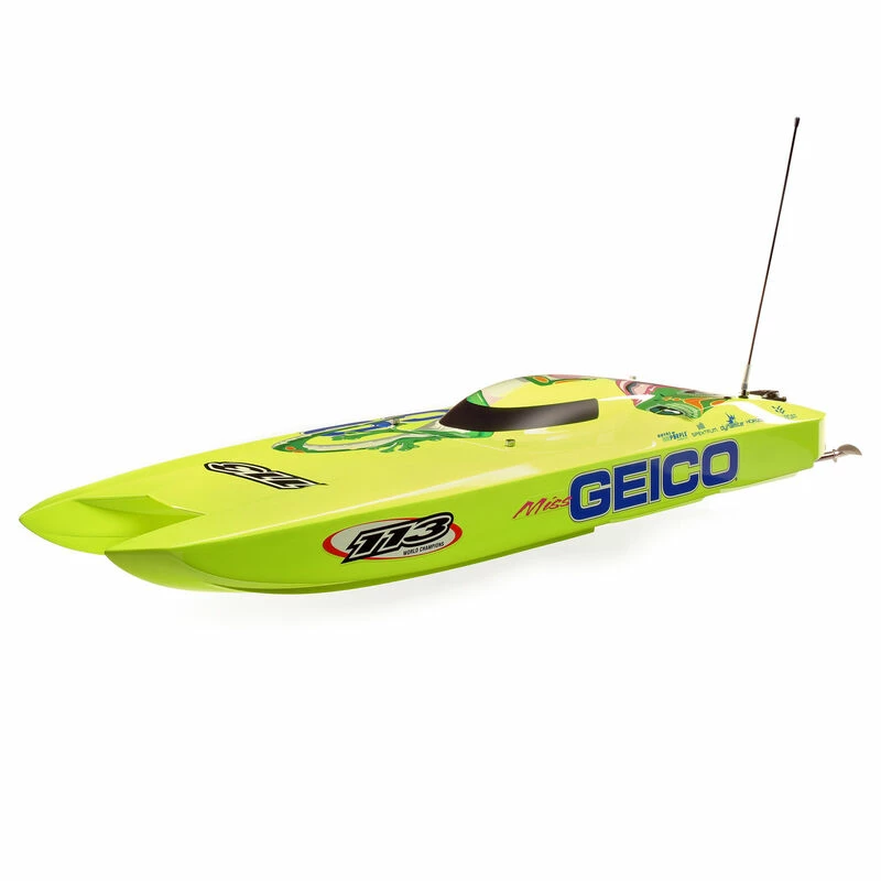 Pro Boat Miss GEICO Zelos 36" Twin Brushless Catamaran RTR for Electric Boats 1 Pro Boat Miss GEICO Zelos 36" Twin Brushless Catamaran RTR for Electric Boats