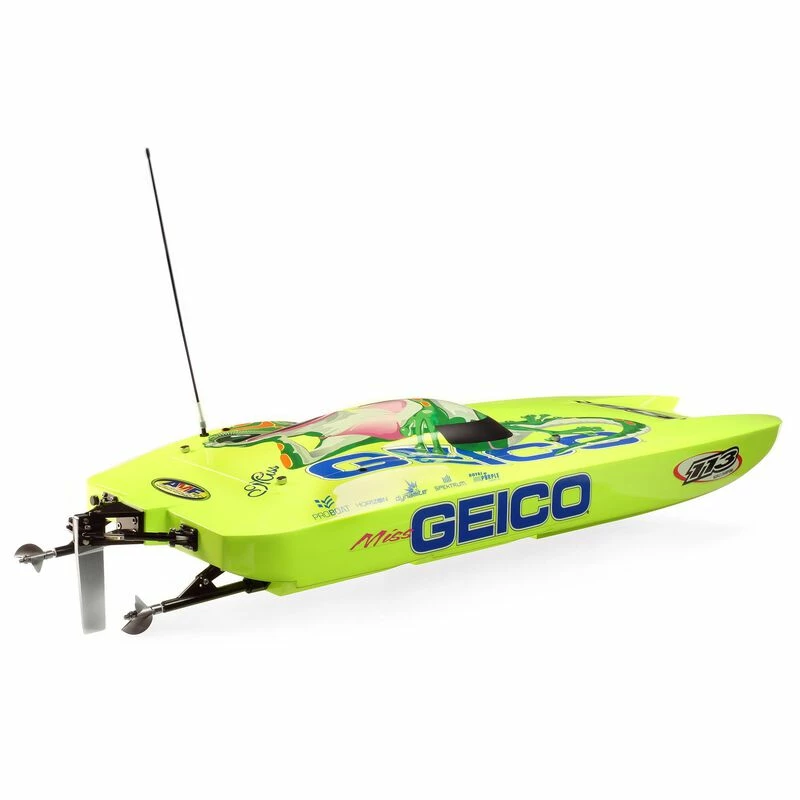 Pro Boat Miss GEICO Zelos 36" Twin Brushless Catamaran RTR for Electric Boats 3 Pro Boat Miss GEICO Zelos 36" Twin Brushless Catamaran RTR for Electric Boats - Image 3