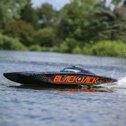 Pro Boat Blackjack 42" 8S Brushless Catamaran RTR: Black/Orange for Electric Boats -Pro Boat RC Boats Sales PRB08043T1 A0 NZHMH11L