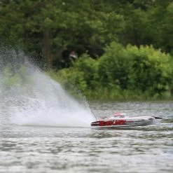 Pro Boat Blackjack 42" 8S Brushless Catamaran RTR: White/Red - SCRATCH & DENT for Electric Boats -Pro Boat RC Boats Sales PRB08043T2SND A10 HWMBDM6B