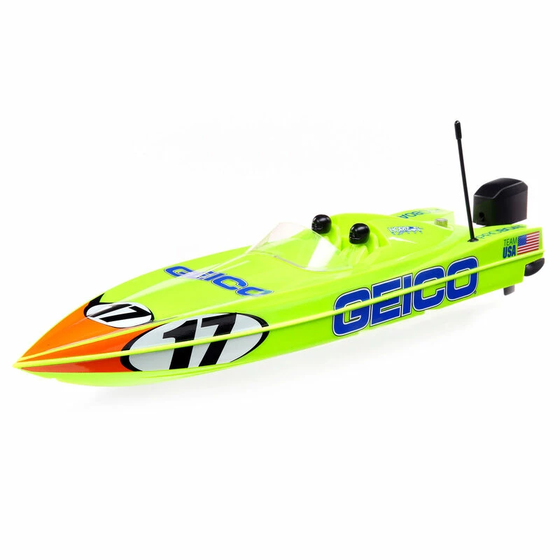 Pro Boat Miss GEICO 17" Power Boat Racer Self-Righting Deep-V RTR for Electric Boats 1 Pro Boat Miss GEICO 17" Power Boat Racer Self-Righting Deep-V RTR for Electric Boats