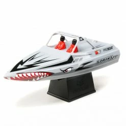 Pro Boat RC Boats Sales 27 Pro Boat Sprintjet 9" Self-Righting Deep-V Jet Boat Brushed RTR, Silver for Electric Boats
