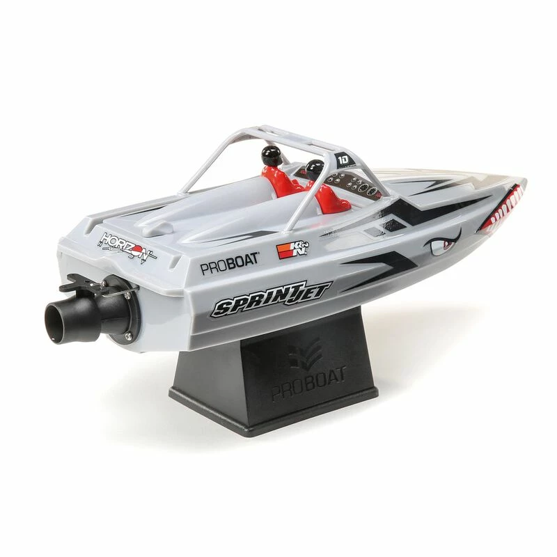 Pro Boat Sprintjet 9" Self-Righting Deep-V Jet Boat Brushed RTR, Silver for Electric Boats 2 Pro Boat Sprintjet 9" Self-Righting Deep-V Jet Boat Brushed RTR, Silver for Electric Boats - Image 2