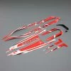 Pro Boat Decal Set White/Red: Impulse 32 for Parts