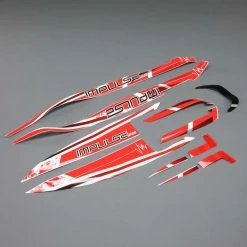Pro Boat Decal Set White/Red: Impulse 32 for Parts